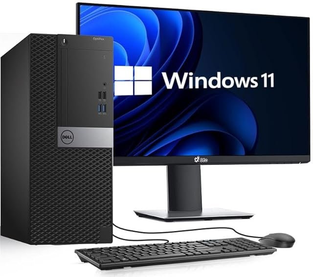 Dell workstation desktop setup with monitor